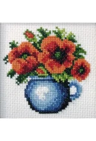 Zestaw do haftu krzyżykowego Maki