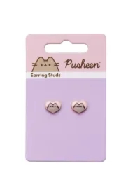 Pusheen Kolczyki classic Serduszka