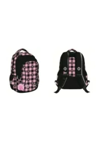 Plecak 3-komorowy Pink Checkered