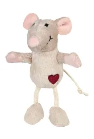 Mysz pluszowa, 11 cm, beżowa