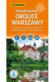 Południowe okolice Warszawy mapa laminowana skala 1 : 50 000