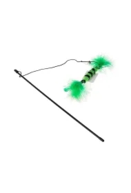 Zabawka z piórkiem na patyku