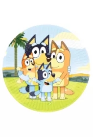 Talerze owalne papierowe flamingi