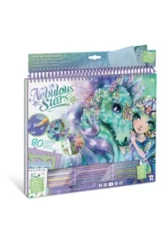 Kolorowanka wodna z pisakiem, farbkami i czarnymi kartkami S Nebulia