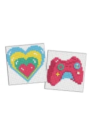 Diamentowa mozaika Kids - Serce i joystick 9x9cm
