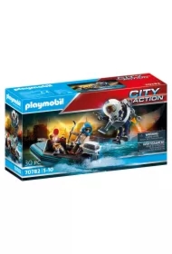 Playmobil City Action Policyjny plecak odrzutowy: Aresztowanie złodzieja sztuki 70782