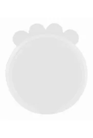 Wieczko na puszki, silikonowe, o 7, 6 cm, przezroczyste