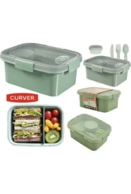 Curver pojemnik na żywność prostokątny lunch kit zielony