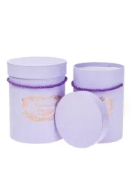 Pudełko Flower Box 2 szt purpurowy