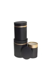 Pudełko Flower Box 3 szt czarny