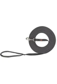 Fusion Tracking, Smycz dla psa, grafit/papaja, taśma parciana, M- XL: 15 m/17 mm, gumowana