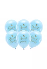 Balony Eco Chrzest Święty błękit