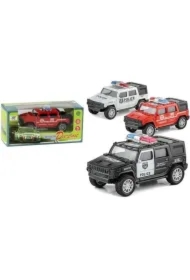 Radiowóz metalowy terenowy z napędem 1:32 MIX