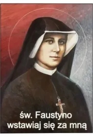 Magnes na lodówkę - Św. Faustyna