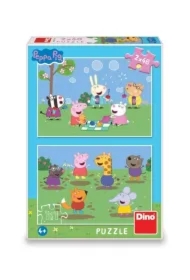 Puzzle 2w1 (2x48 el.) Świnka Peppa i przyjaciele