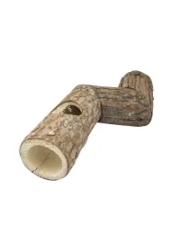 Drewniany tunel z zakrętem dla gryzoni, 25, 5cm