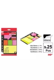 Karteczki samoprzylepne do segregatora 9x25szt