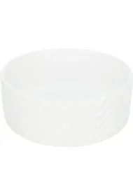 Miska ceramiczna, dla psa/kota, biała, o 20 cm