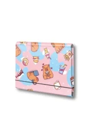 Teczka łamana A5 na gumkę Kapibara Food