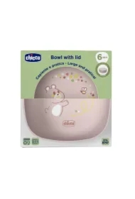 Miseczka z pokrywką beżowa 6m+