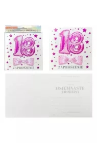 Zaproszenie Urodziny 18
