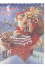 Karnet B brokatowy Boże Narodzenie