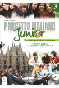 Progetto Italiano Junior 3 Podręcznik z ćwiczeniami z płytą DVD