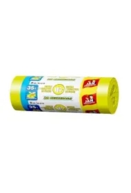 Worki do segregacji śmieci żółte - metale i tworzywa sztuczne 35L