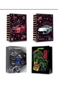 Torebka prezentowa L Pojazdy szerokie dno