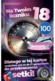 Karnet Prawo Jazdy 18 urodziny damskie