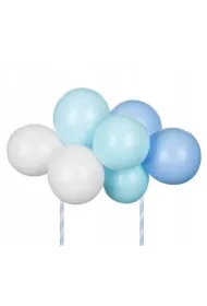 Balonowy topper na tort niebieski