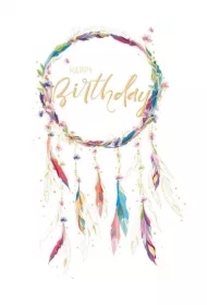 Karnet B6 + koperta Urodziny Łapacz snów MO8267X1