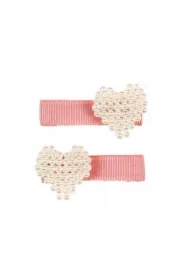 Spinki do włosów perłowe serce Dessa