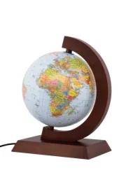 Globus pol.-fiz. drewniana opr. podświet. 25cm SK