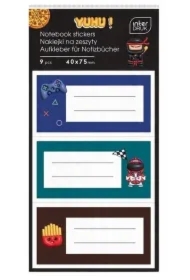 Naklejki na zeszyt, 9 szt.