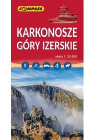 Karkonosze Góry Izerskie mapa skala 1 : 35 000