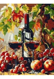 Malowanie po numerach - Jesienne wino