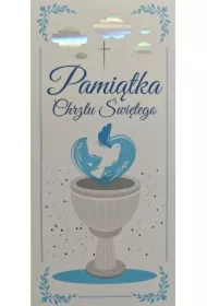 Karnet Chrzest chłopiec