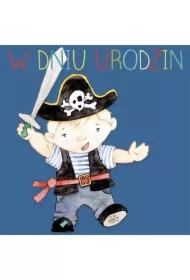 Karnet kwadrat CL4213_PO Urodziny Pirat