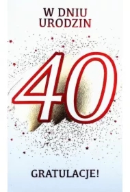 Karnet Urodziny 40