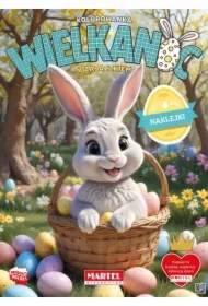 Kolorowanka z naklejkami Wielkanoc z zajączkiem