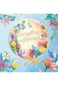 Karnet KW Balon w kwiatach