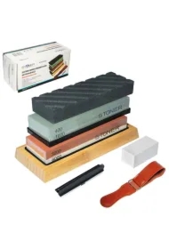 Ostrzałka do noży kamienie 11el. silver