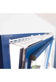 Krata zabezpieczajaca do okna, góra/dół, 75&ndash;125 x 16 cm, biała