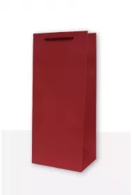 Torebka prezentowa jednobarwna koniak bordowa