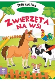 Teczka zwierzęta na wsi z podójnymi naklejkami