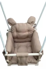 Huśtawka drewniana głęboka z materacem