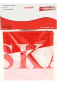 Pałeczki dmuchane kibica biało-czerwone