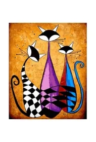 Malowanie po numerach - Trzy Koty