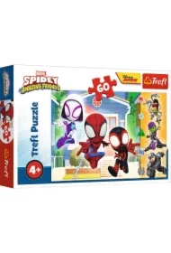 Puzzle 60 el. Spidey and his Amazing Friends Marvel. W świecie Spidey`a